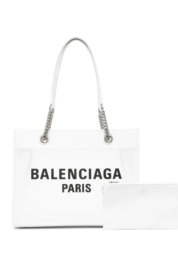 Balenciaga medelstor tullfri totebag - Vit