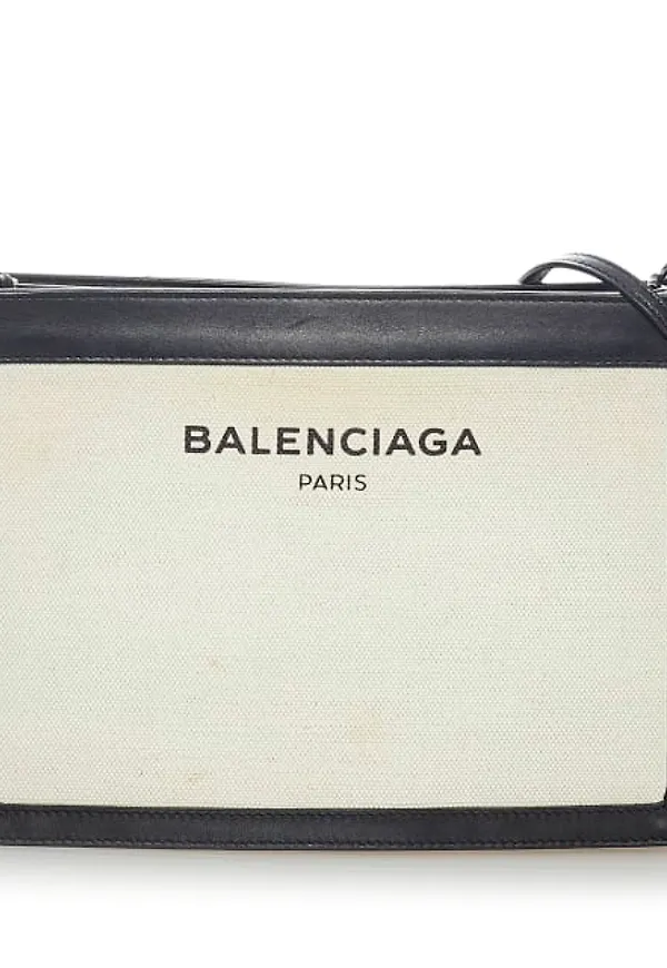Balenciaga Navy Pochette S Canvas Crossbody Bag