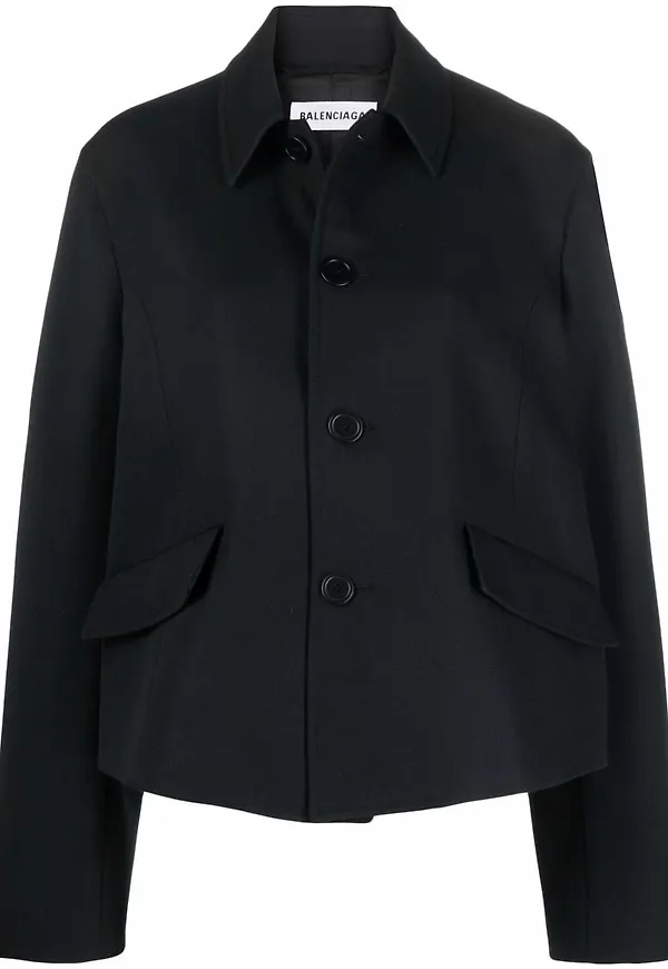 Balenciaga omarbetad jacka - Svart