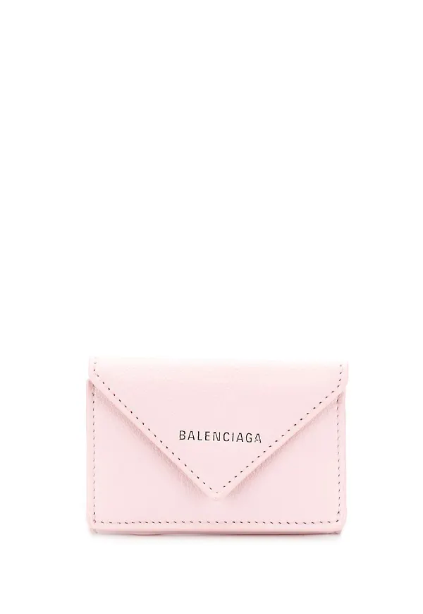 Balenciaga Papier liten kuvertplånbok - Rosa