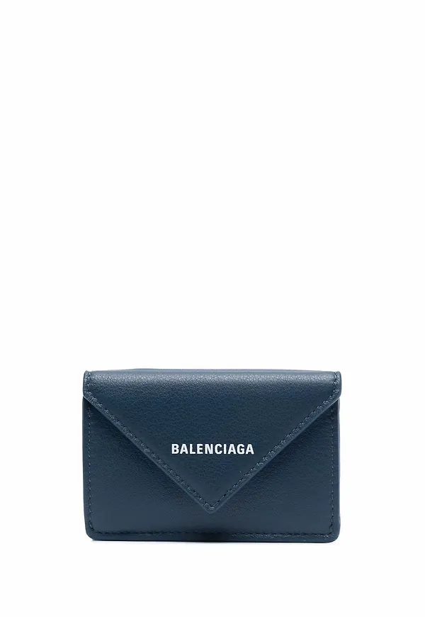 Balenciaga Papier liten plånbok - Blå