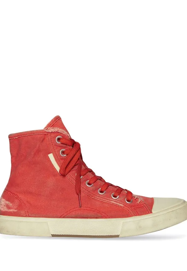 Balenciaga Paris höga sneakers - Röd