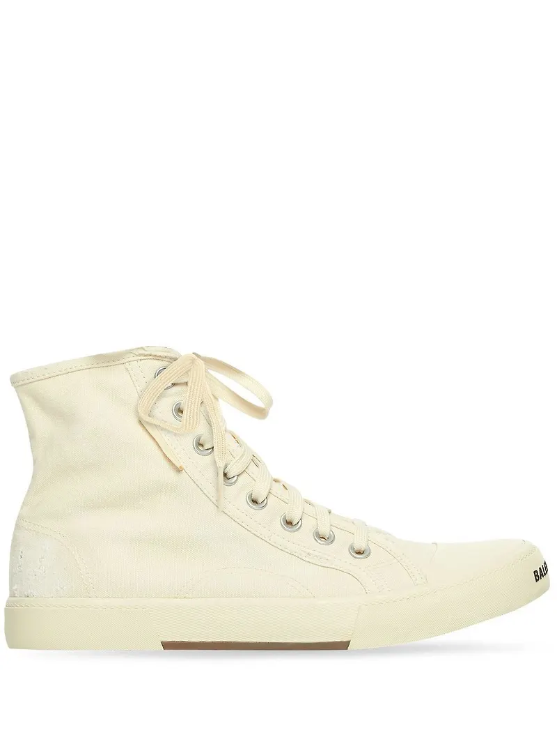 Balenciaga Paris höga sneakers - Vit