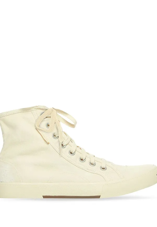 Balenciaga Paris höga sneakers - Vit