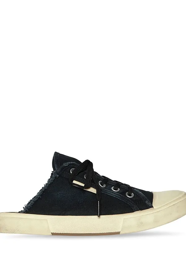 Balenciaga Paris platta slip-ons - Svart