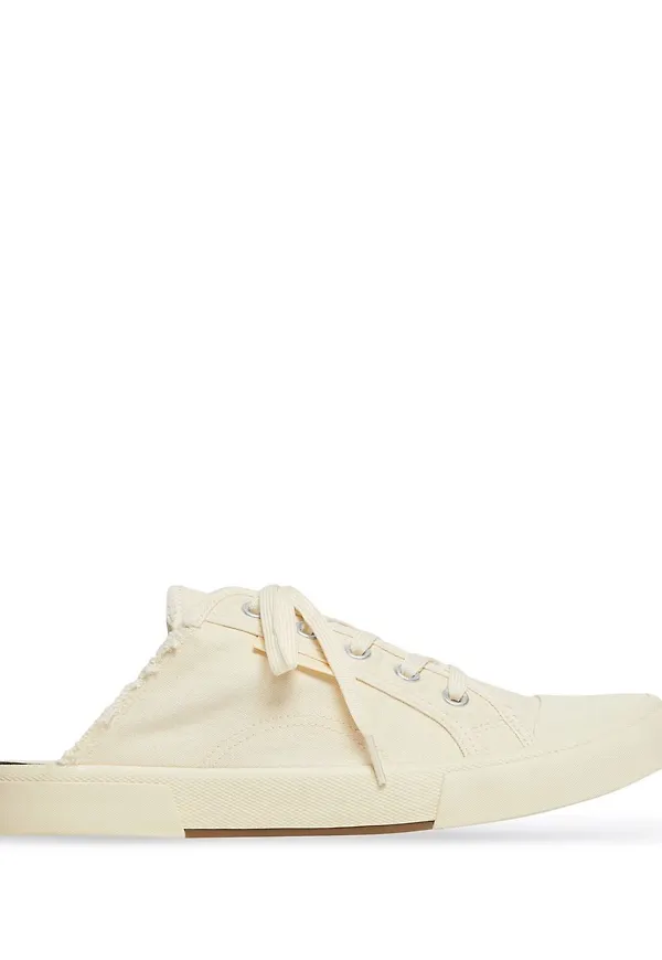 Balenciaga Paris platta slip-ons - Vit