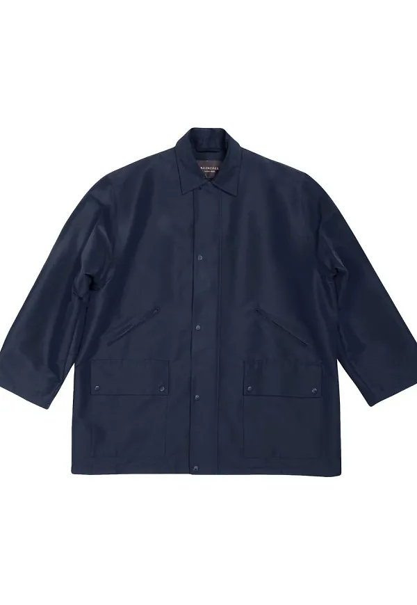 Balenciaga parkas med knäppning - Blå