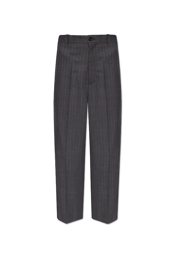 Balenciaga Pleat-front trousers Grå, Dam