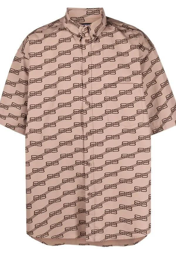 Balenciaga polotröja med monogram - Brun