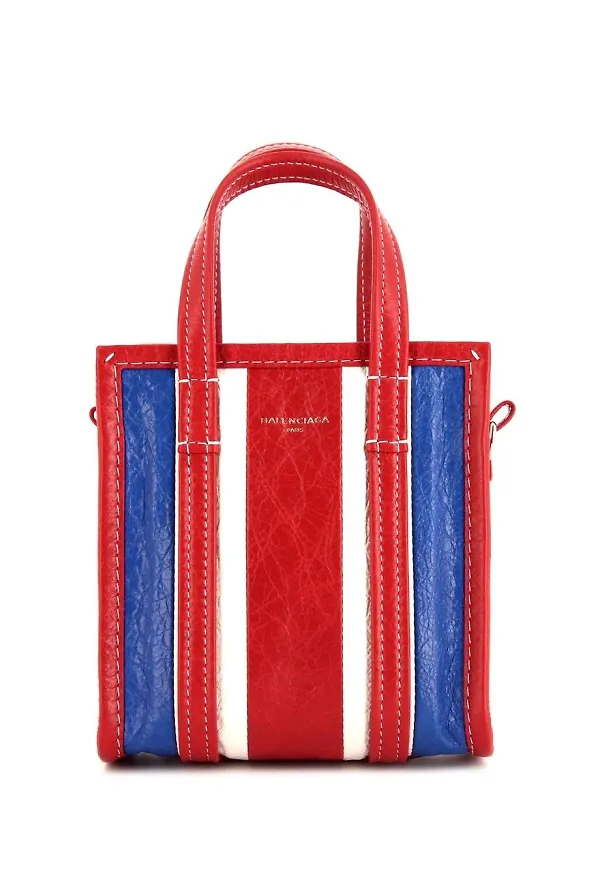 Balenciaga Pre-Owned Bazar randig väska - Vit