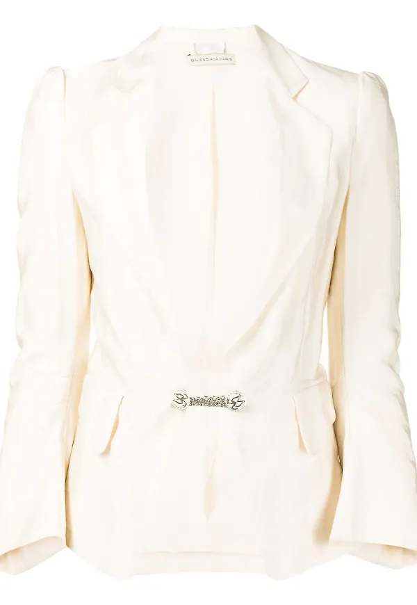 Balenciaga Pre-Owned dubbelknäppt blazer - Vit