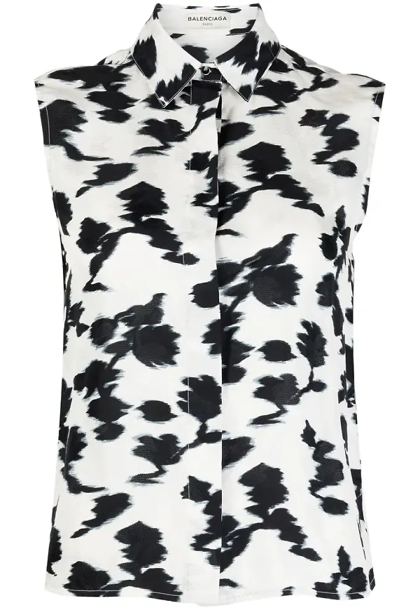 Balenciaga Pre-Owned ärmlös skjorta från 2010 - Svart
