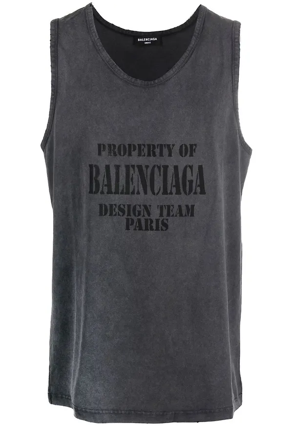 Balenciaga Property Loose linne med logotyp - Svart