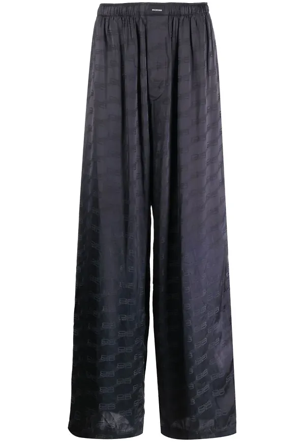 Balenciaga pyjamasbyxor med monogram - Grå