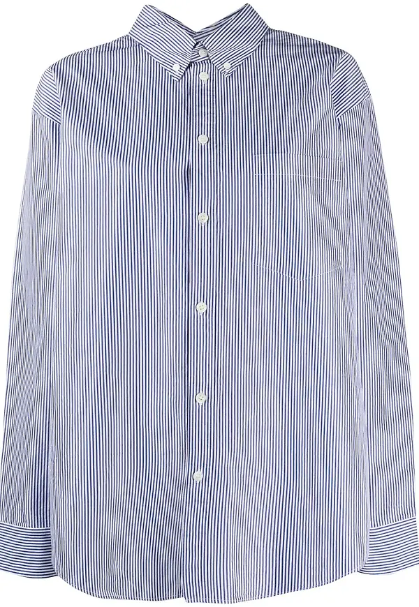 Balenciaga randig skjorta - Svart