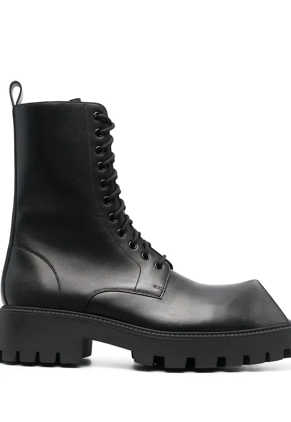 Balenciaga Rhino stövlar med snörning - Svart