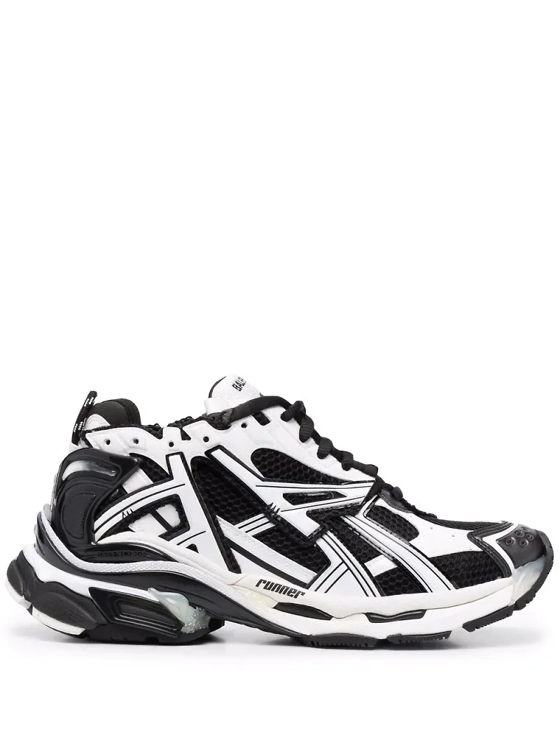 Balenciaga Runner tvåfärgade sneakers - Svart