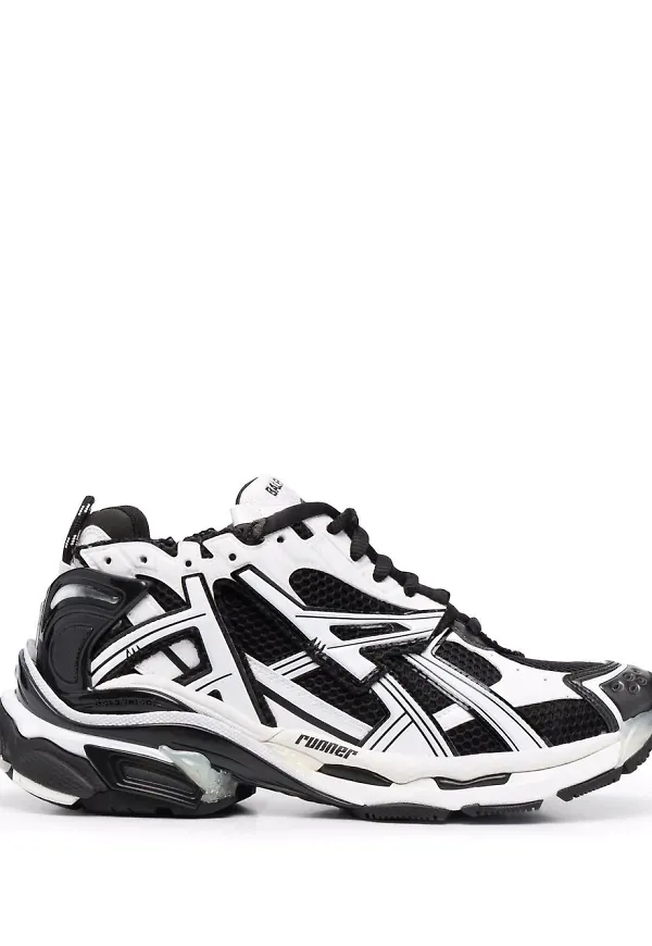 Balenciaga Runner tvåfärgade sneakers - Svart