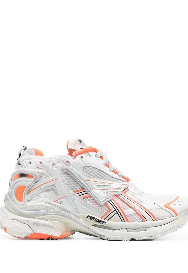 Balenciaga Runner tvåfärgade sneakers - Vit