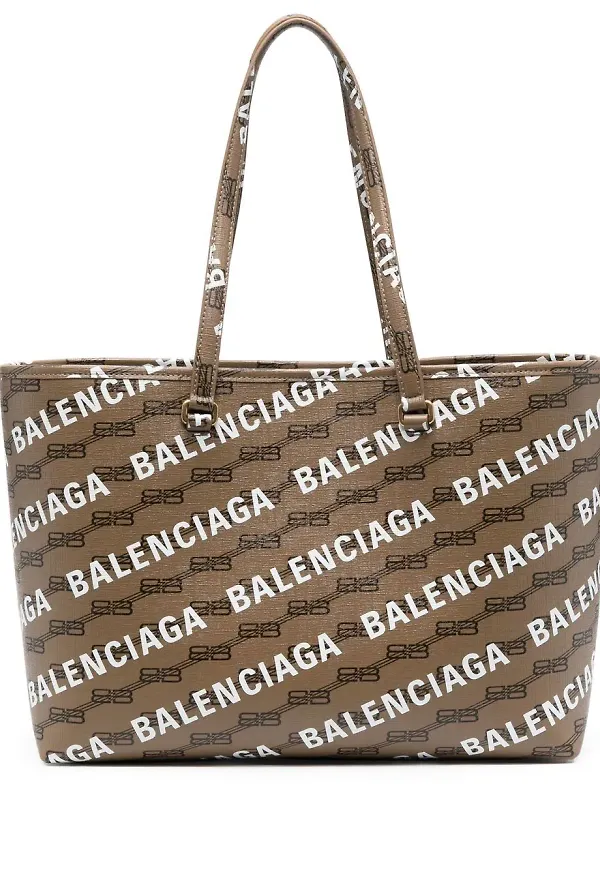 Balenciaga Signature shopper-totebag - Brun