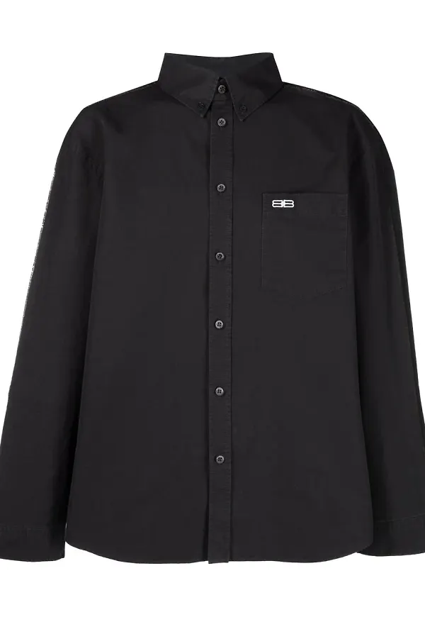 Balenciaga skjorta med lappdesign - Svart