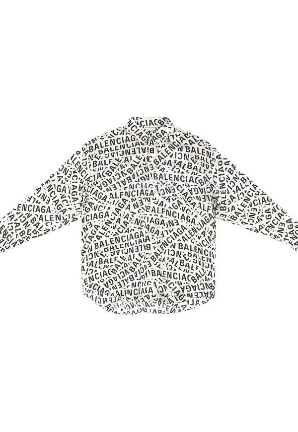 Balenciaga skjorta med logotyp - Grå