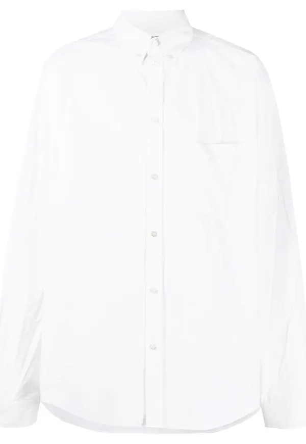 Balenciaga skjorta med stor passform - Vit
