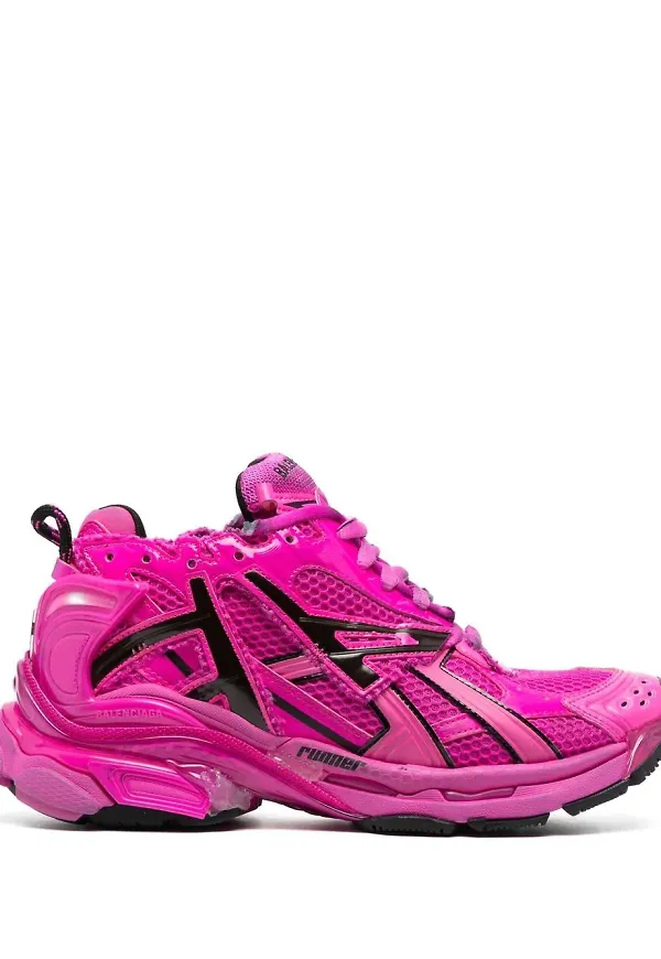 Balenciaga sneakers med meshpanel - Rosa