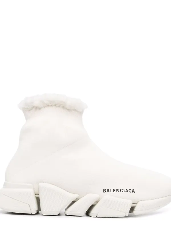 Balenciaga Speed 2.0 slip on-sneakers - Vit