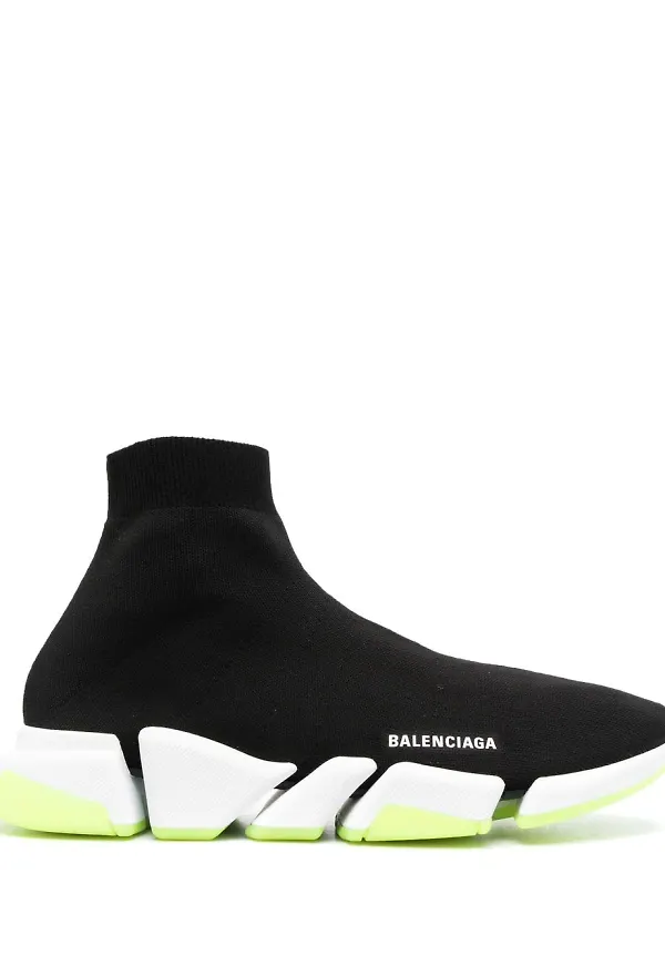 Balenciaga Speed 20 höga sneakers - Svart