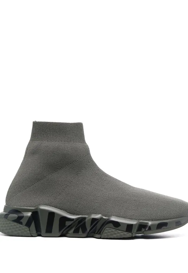 Balenciaga Speed dra på-sneakers - Grön