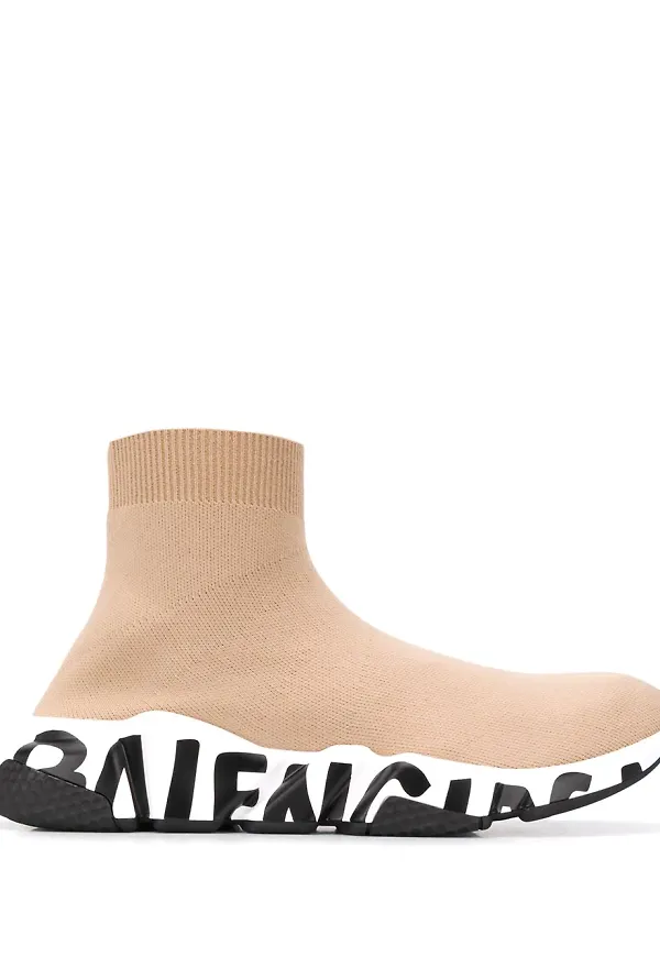 Balenciaga Speed höga sneakers - Neutral