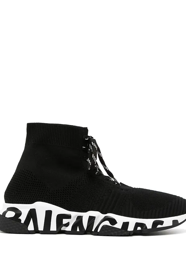 Balenciaga Speed höga sneakers - Svart