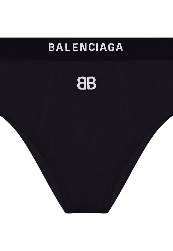Balenciaga sporttrosor med broderad logotyp - Svart