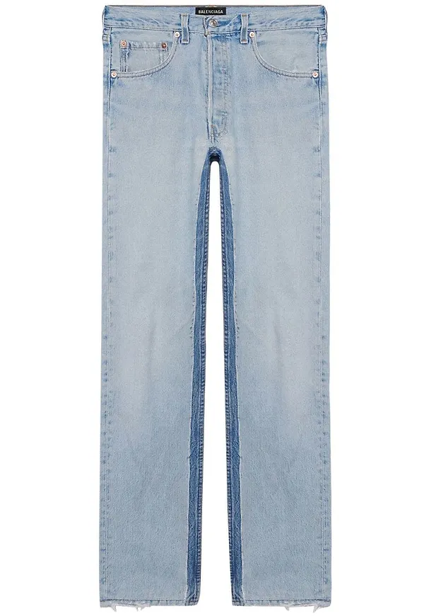 Balenciaga straight-jeans - Blå