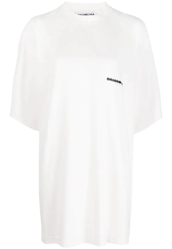 Balenciaga Strike 1917 t-shirt i oversize-modell - Rosa