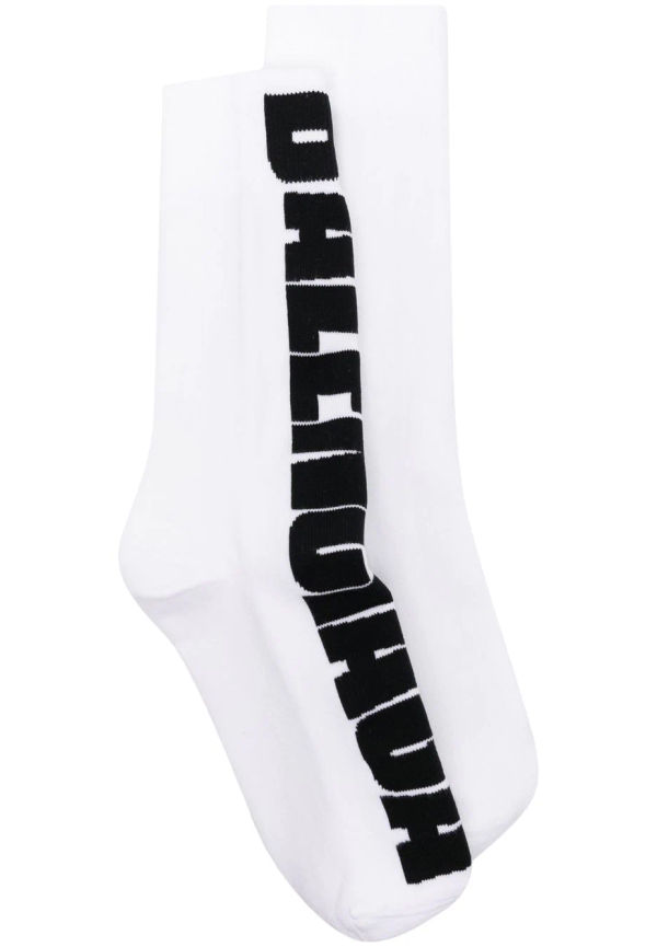Balenciaga strumpor med logotyp - Vit