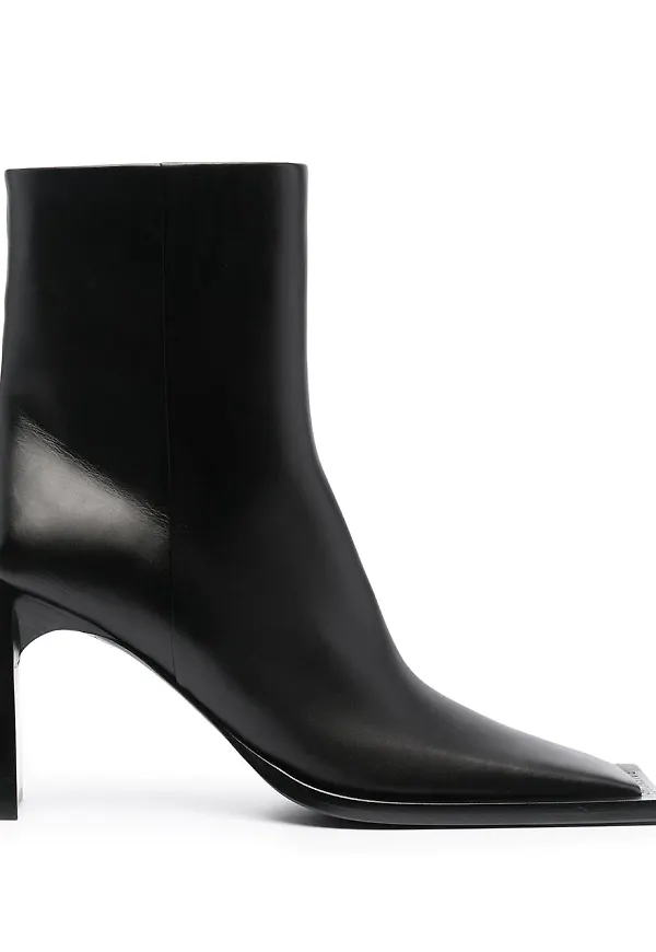 Balenciaga stövletter med fyrkantig tå - Svart