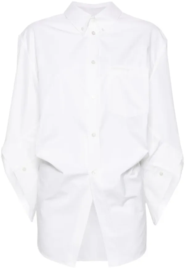 Balenciaga Swing Twisted skjorta - Vit