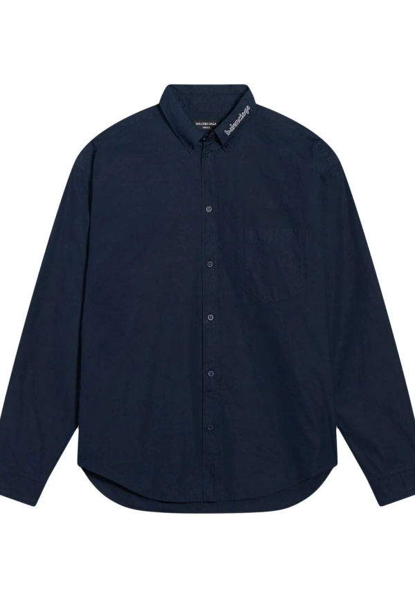 Balenciaga t-shirt med broderad logotyp - Blå
