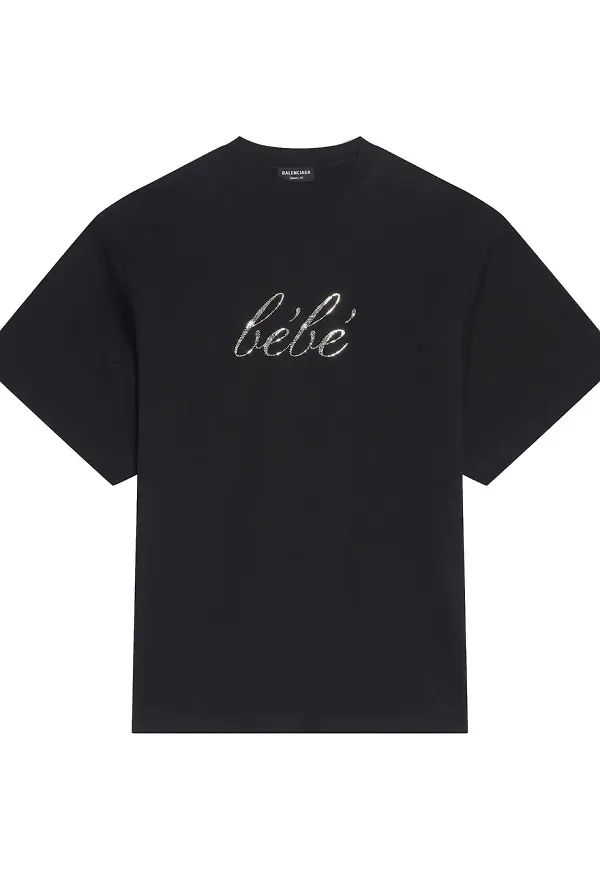Balenciaga t-shirt med slogan - Svart