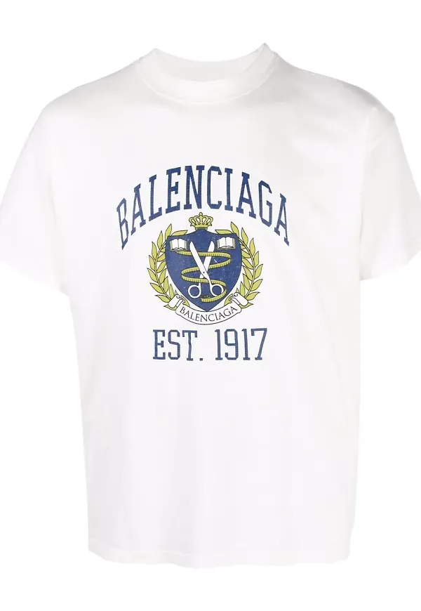 Balenciaga t-shirt med tryck - Vit