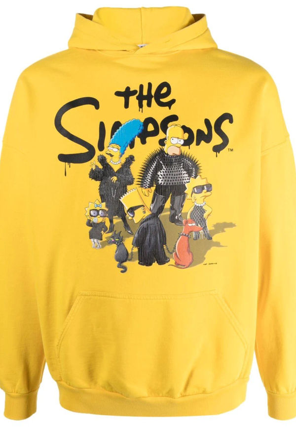 Balenciaga The Simpsons hoodie - Gul