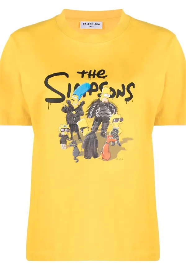 Balenciaga The Simpsons t-shirt - Gul