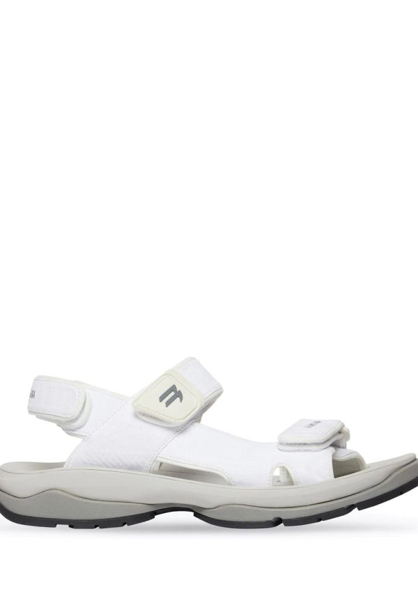 Balenciaga Tourist platta sandaler - Svart