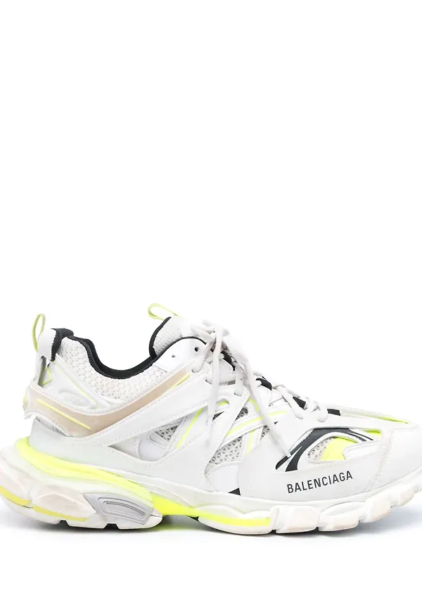 Balenciaga Track blekta sneakers - Vit