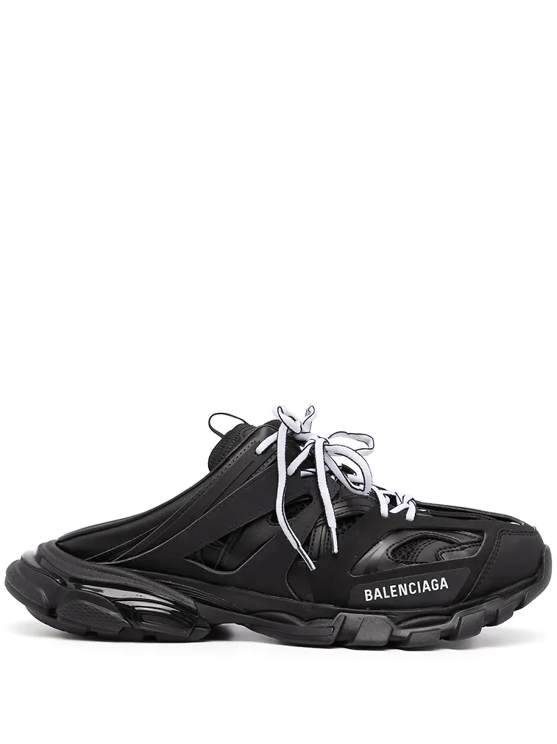 Balenciaga Track slip-ons med snörning - Svart