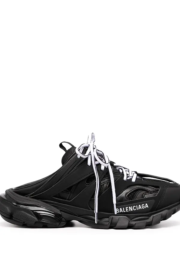 Balenciaga Track slip-ons med snörning - Svart