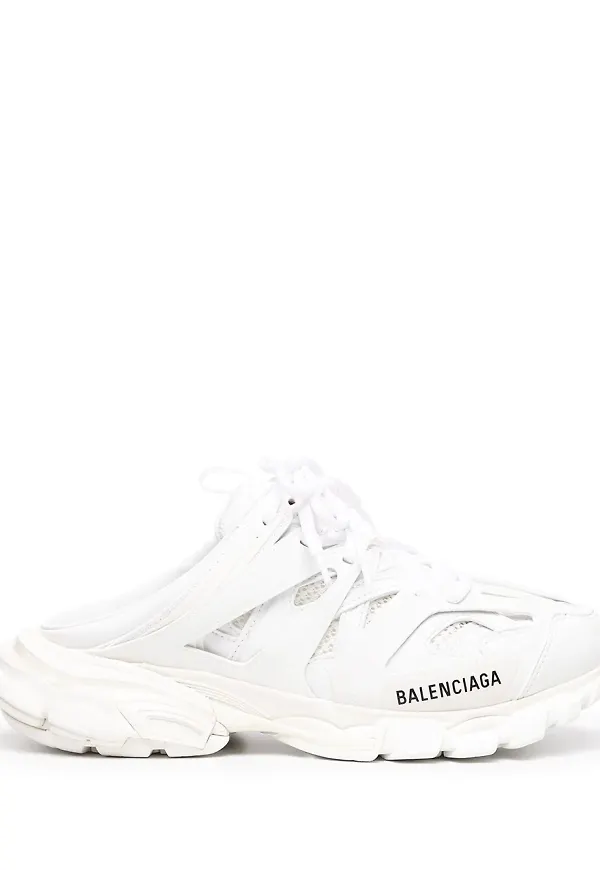 Balenciaga Track slip-ons med snörning - Vit