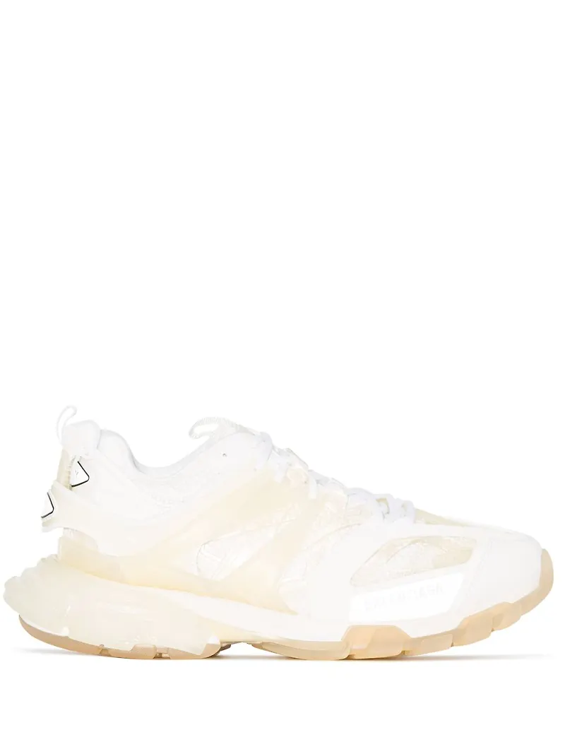 Balenciaga Track sneakers med transparent sula - Vit